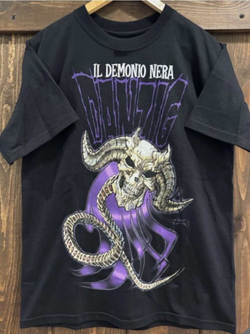 Vintage Danzig ''ll Demonio Nera' Graphic Black T-Shirt